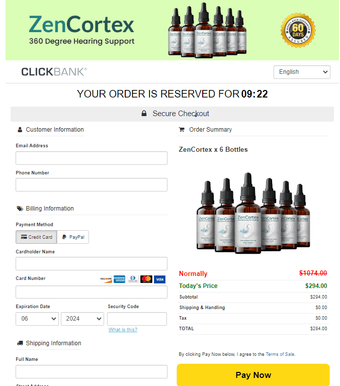 ZenCortex - Order Form